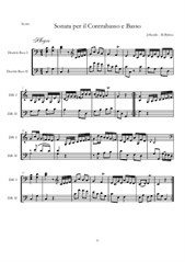 Sonata per il Contrabasso e Basso